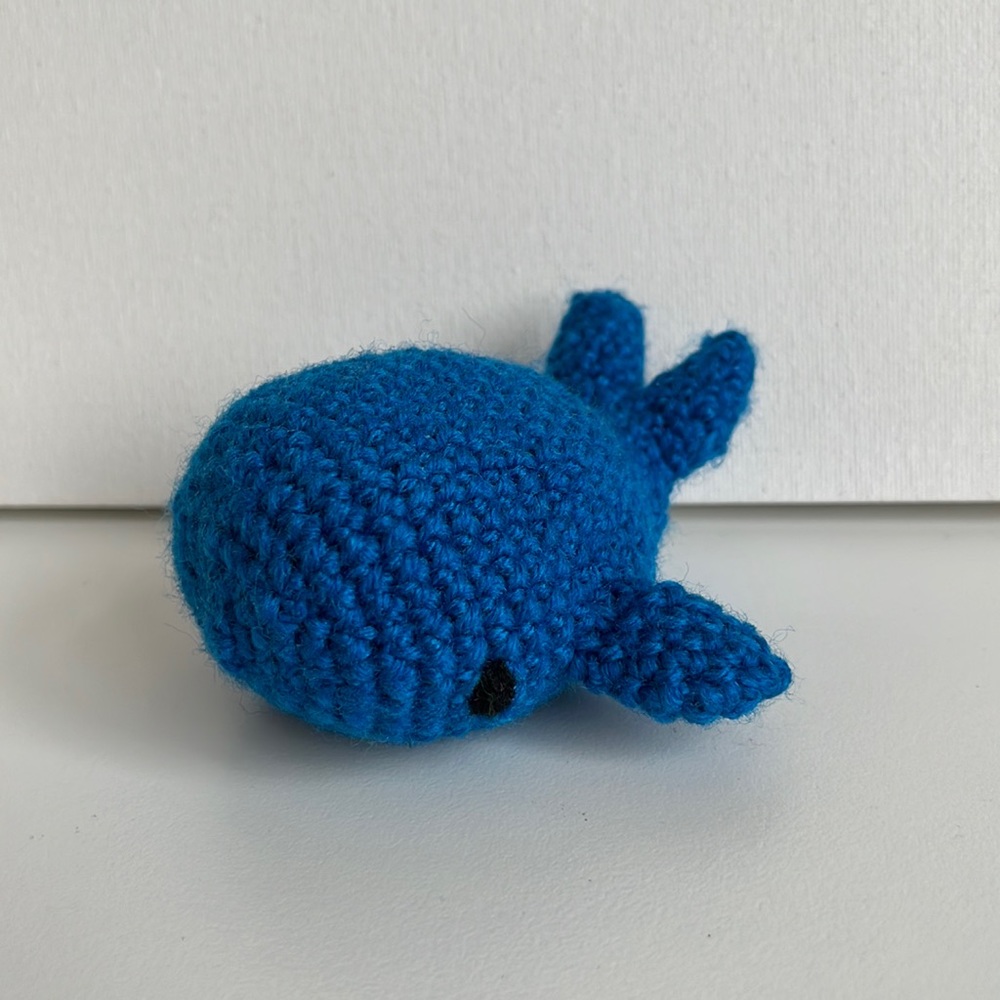 amigurumi crochet blue whale stuffed animal | handmade